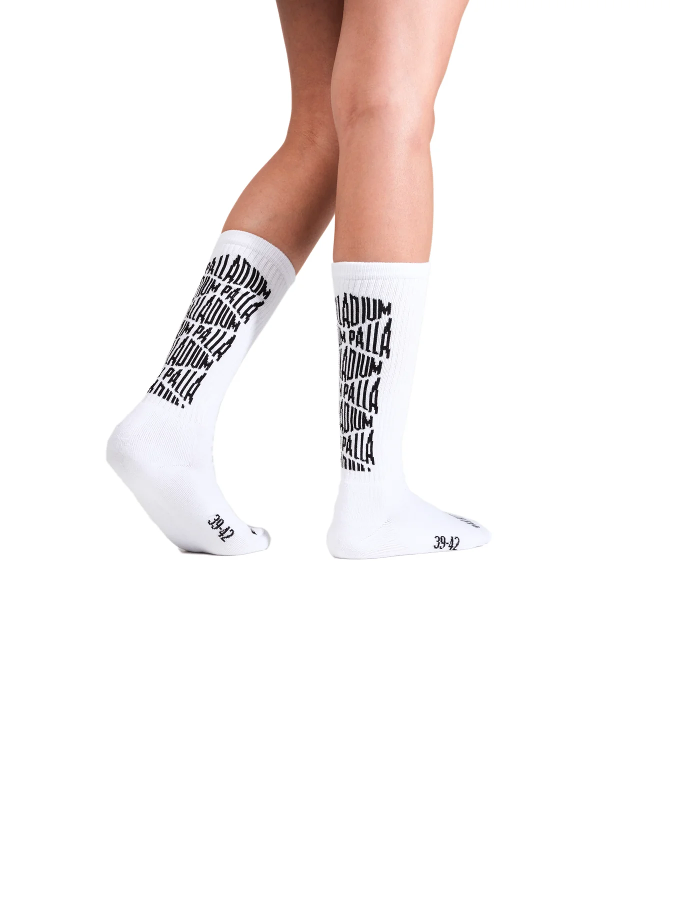 SX7385-100 | JACQUARD MID SOCKS 2 | WHITE - Image 3